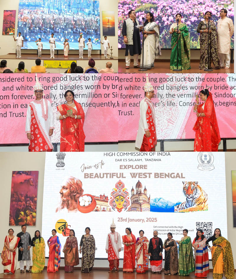 The High Commission of India in collaboration with Bongo Shongho Tanzania celebrated West Bengal Day on 23 January 2025. – photo 2