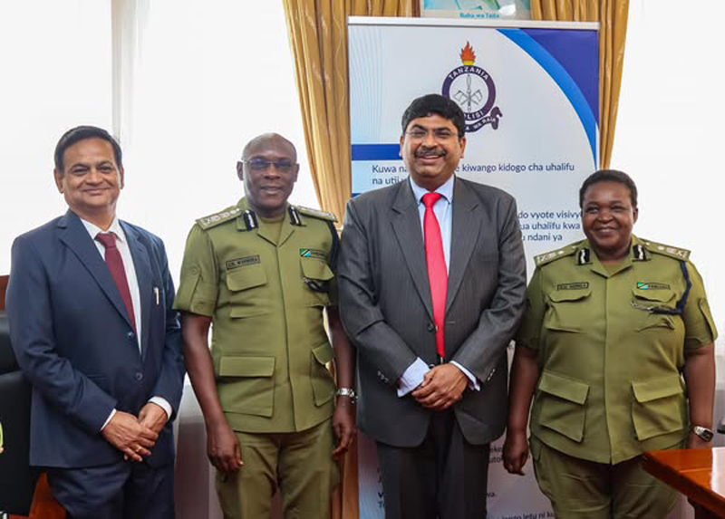 High Commissioner Mr. Bishwadip Dey met H.E. Camillus M. Wambura, Inspector General of Police, Tanzania. Their discussio – photo 1