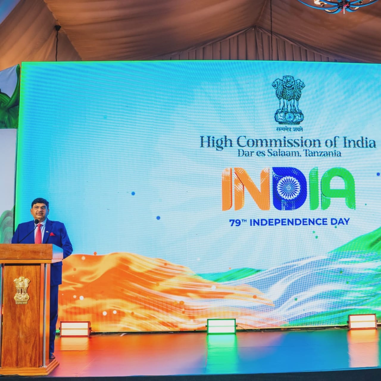 High Commission of India hosted reception on the occasion of the 79th Independence Day of India. Hon. Cosato David Chumi – photo 9