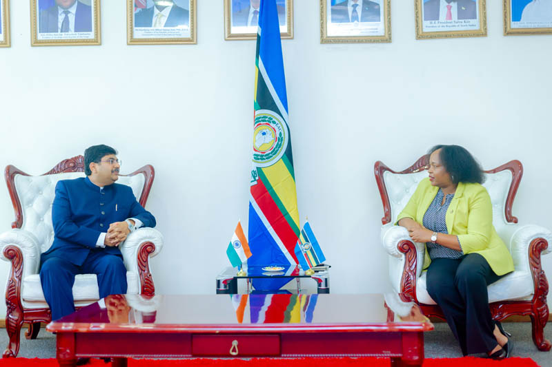 High Commissioner Shri Bishwadip Dey presents credentials to Ms. Veronica M. Nduva, Secretary General of the East Africa – photo 3