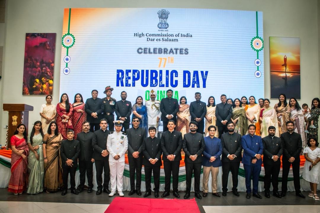 Celebration of the 77th Republic Day of India at the High Commission, Dar es Salaam