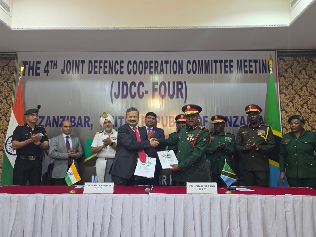 4th India–Tanzania Joint Defence Cooperation Committee in Zanzibar and Arusha