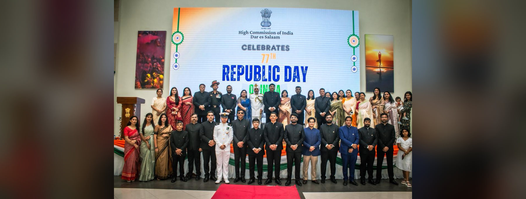 Celebration of the 77th Republic Day of India at the High Commission, Dar es Salaam