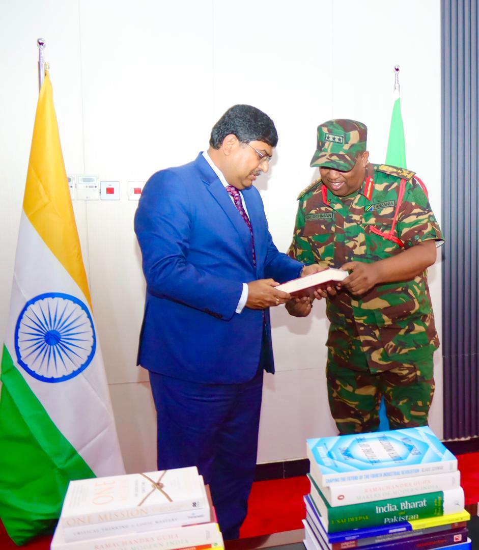 H.E. Bishwadip Dey, High Commissioner of India, handed over of books gifted by the Government of India to TPDF Headquart – photo 3