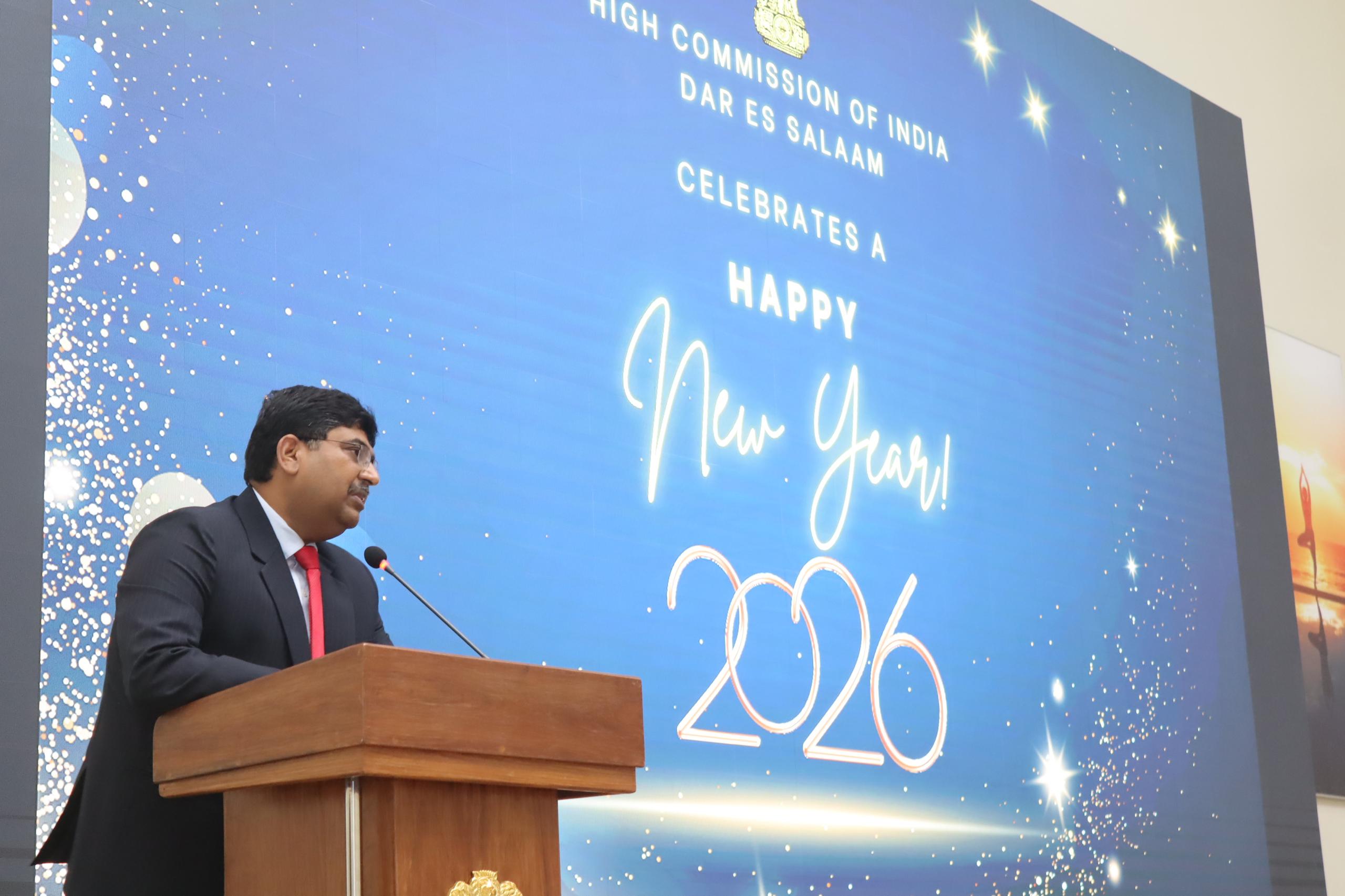 The� members of High Commission of India in Dar es Salaam welcome together the New Year 2026 (01 January 2026) – photo 4