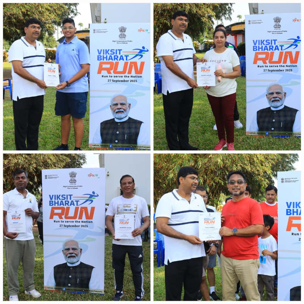 High Commission of India organized Viksit Bharat Run in Dar es Salaam as part of Seva Pakhwada (27 September 2025) – photo 9