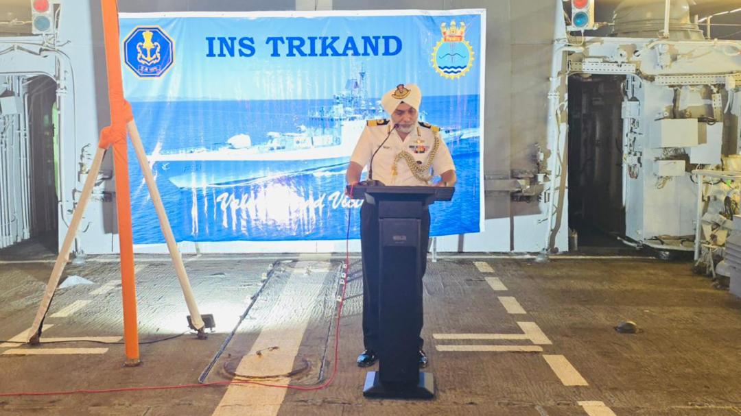 Deck reception onboard INS Trikand (05 April 2026) – photo 6