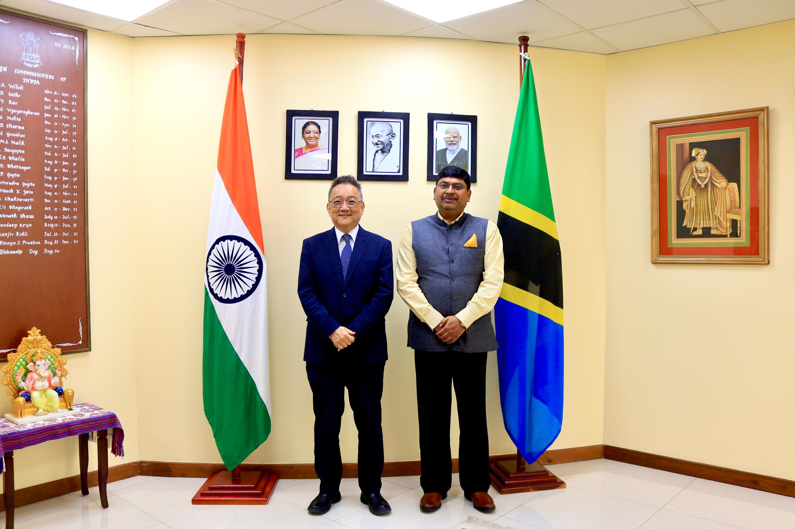 High Commissioner Shri Bishwadip Dey met with Mr. Shigeki Komatsubara, Resident Representative of the United National De – photo 2